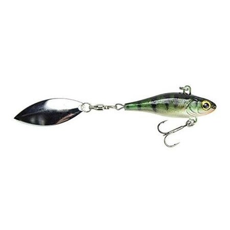Lunkerhunt 2 Hatch Spin Lipless Crankbait With Spinner Tail 1 Oz, Perch HASP07